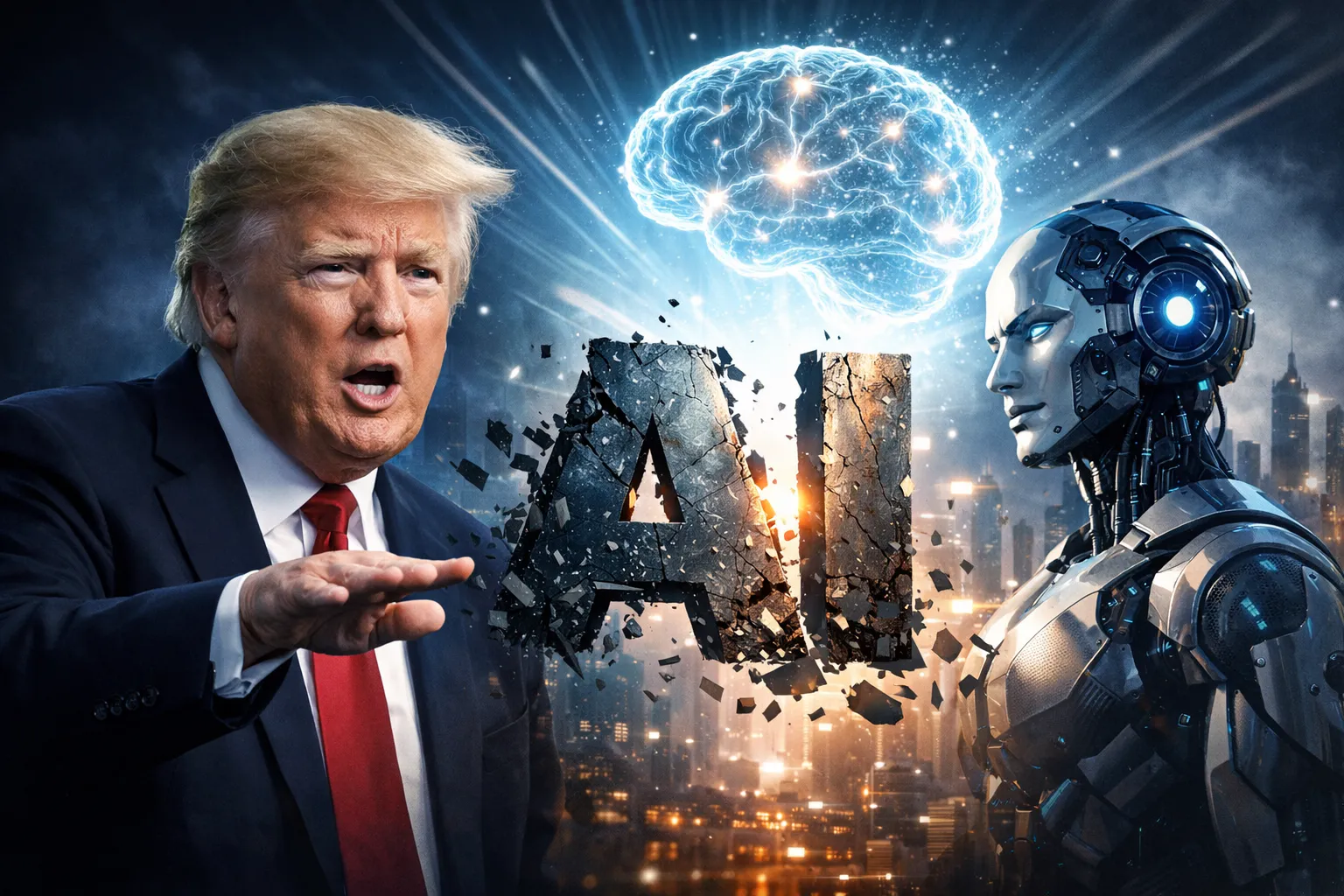 Donald Trump advocating for renaming artificial intelligence as super intelligence